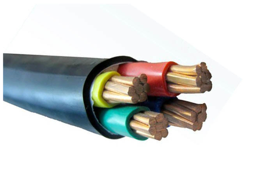 الصين شهادة CE 0.6 / 1kV PVC معزول الكابلات الطاقة أربعة النواة النحاس موصل كبل الكهربائية المزود