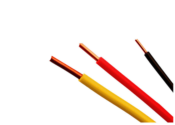 الصين اللون حسب الطلب الأسلاك الكهربائية كابل واحد كور PVC معزول كابل 450/750 V. المزود