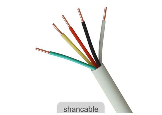 الصين Multicore PVC عزل الكابلات الكهربائية سلك سترة بيضاء اللون للحصول على الطاقة الكهربائية المزود
