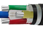 0.6 / 1kV 3x150 + 1x70 mm2 YJLV22 الكابلات الكهربائية المدرعة AL / XLPE / STA / PVC كابل الطاقة الألومنيوم المزود