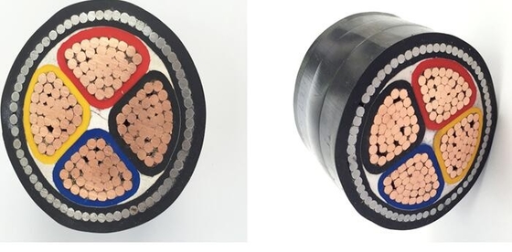 الصين كبل النحاس الموصل LV الكبل الكهربائي ، 4 Cores Steel Wire Armored Cable المزود