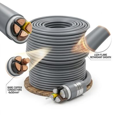 الصين LSZH كابل معزول لـ 0.6 / 1kV 4 Core 4x50mm2 آمن للحريق مزود