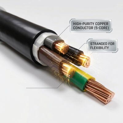 الصين LSZH 3x2.5mm2 PVC Insulated Building Cable Low Smoke Zero Halogen Flame Retardant 450/750V مزود