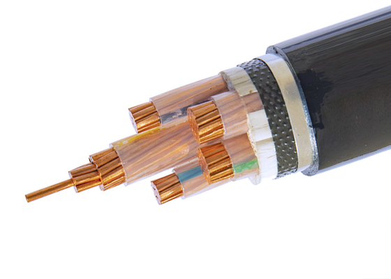 مجموعة شينغهوا المقاومة للحريق 4 نواة LV 600/1000V كابل كهربائي مدرع XLPE / PVC سلك الفولاذ كابل مدرع المزود