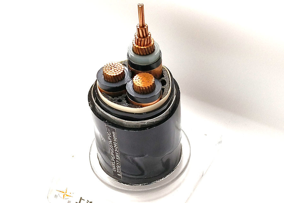 شانغهاي شينغهوا 33kV واحد النواة النحاس XLPE العزل سلك الطاقة المدرع 19 المزود