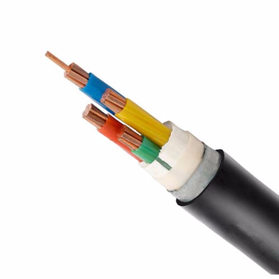 درجة الحرارة XLPE حبوب الطاقة المعزولة الموصل النحاسي 0.6/1kV 90.C جاكيت PVC الأسود المزود