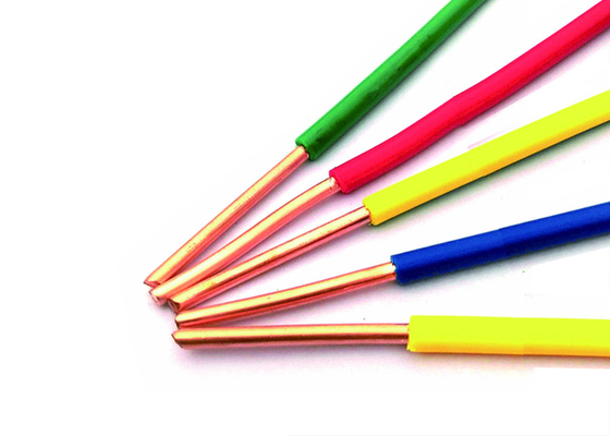 كابل سلك واحد ملون من مجموعة شنغهاي شنغهوا، سلك معزول PVC، درجة حرارة الموصل القصوى 70 درجة مئوية المزود