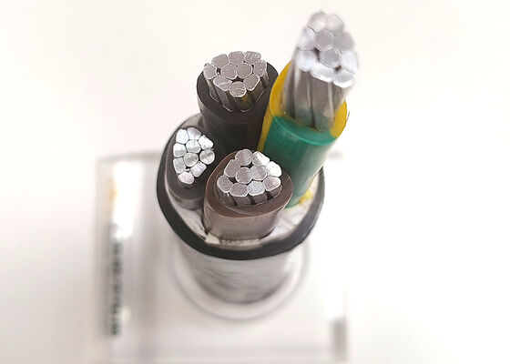 كابل طاقة متعدد النوى معزول بـ PVC من النحاس الخالي من الأكسجين N2XY 4x95 مم2 لمحطة الطاقة 0.6/1 كيلوفولت مزود