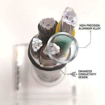 LSZH كابل معزول لـ 0.6 / 1kV 4 Core 4x50mm2 آمن للحريق مزود