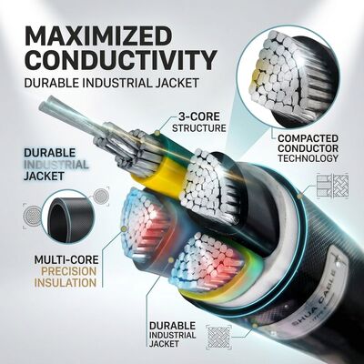 VGV 3x2.5mm2 PVC Insulated Cable 105C Heat Resistant Industrial Wiring 450/750V IEC60228 مزود