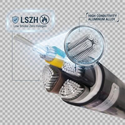 VGV 3x4mm2 UV Resistant PVC Insulated Cable Outdoor Overhead 0.6/1kV IEC60502 Copper مزود