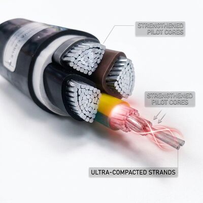 NYY 1x120mm2 PVC Insulated Single Core Cable 90C Power Station 0.6/1kV IEC60502 مزود