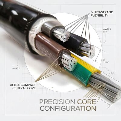 NYY 4x70mm2 Anti UV PVC Insulated Cable Direct Burial Sunlight Resistant 0.6/1kV IEC60502 مزود
