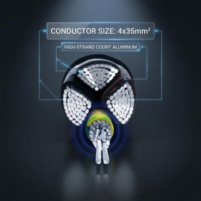 N2XCH 4x25mm2 LSZH PVC Insulated Cable Low Smoke Zero Halogen 0.6/1kV IEC60502 مزود