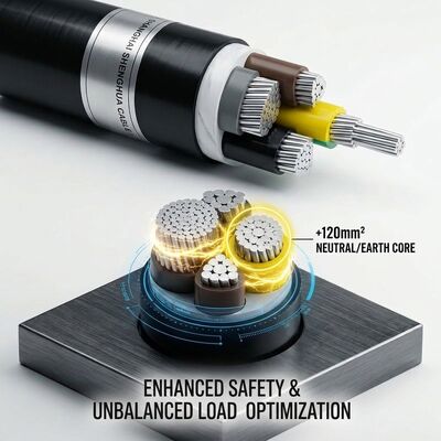FR 4x35mm2 Flame Retardant PVC Insulated Power Cable IEC60332 0.6/1kV Copper Conductor مزود