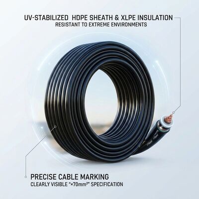 Aerial Bundled 0.6/1kV 3x70+54.6+16mm2 XLPE Insulated Overhead Line Cable مزود