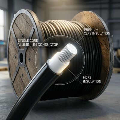 Waterproof Water Blocking HDPE Sheathed 1x630mm2 Aluminium XLPE Insulated Cable مزود