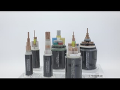 كابل الطاقة PVC الأسود المعزول XLPE موصل النحاس / الألومنيوم
