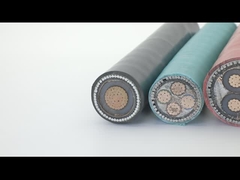 كابل كهربائي مدرع نحاسي أحادي النواة AWA عازل XLPE